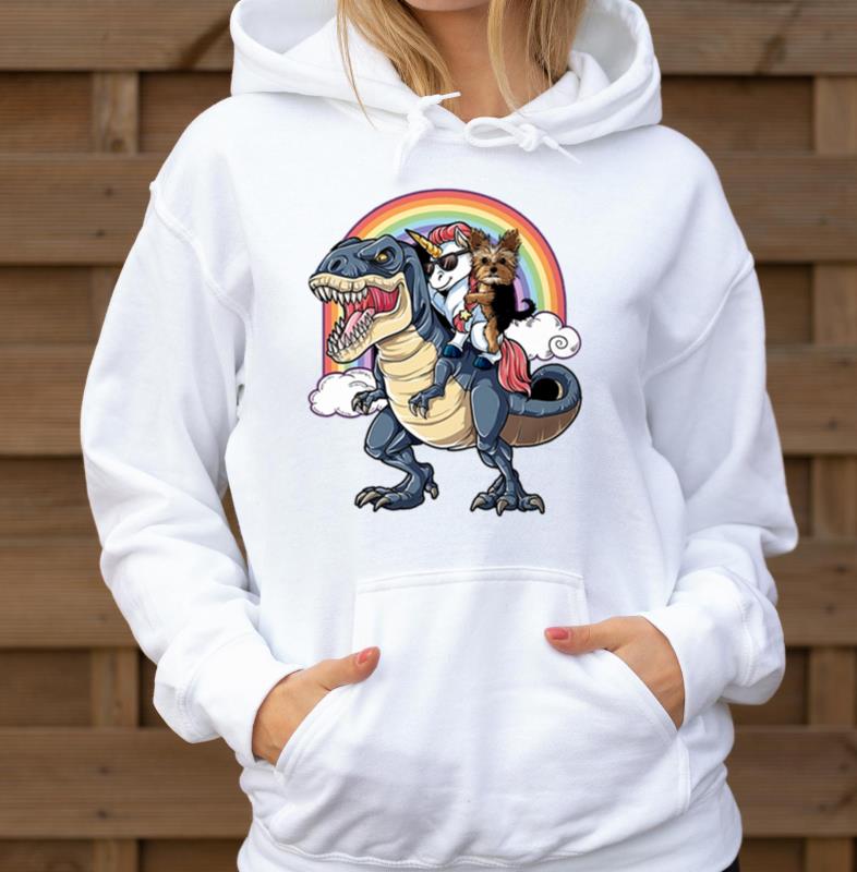 Yorkshire Terrier animals rainbow scare ainime din - Unisex Hoodie