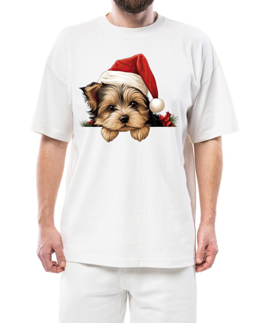 Yorkshire Terrier Christmas Dog - Unisex Standard T-Shirt