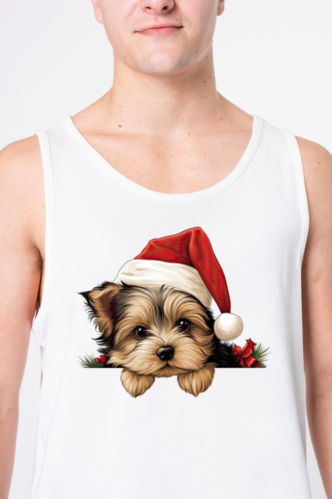 Yorkshire Terrier Christmas Dog - Unisex Tank Top