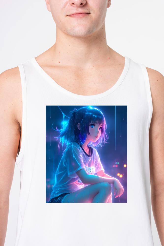 Young cute anime girl - Unisex Tank Top