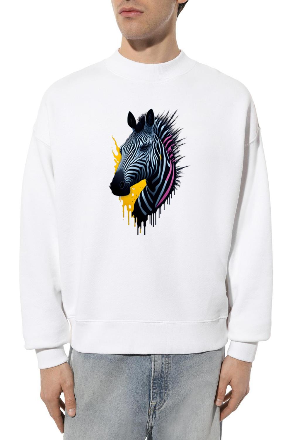 Zebra _ Wild Animal - Unisex Sweatshirt