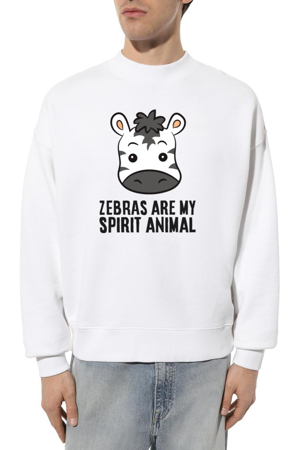 Zebras Are My Spirit Animal Love Zebras - Unisex Sweatshirt
