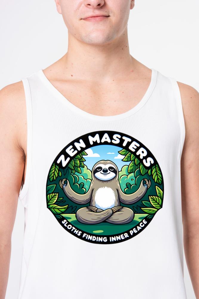 Zen Masters_ Sloths Finding Inner Peace - Unisex Tank Top