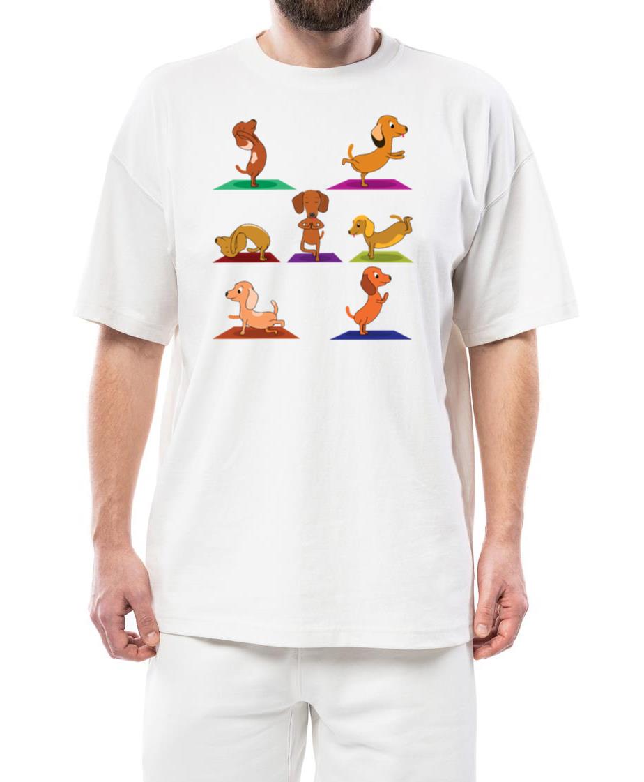 Zen Namaste Animal Meditation Dachshund Yoga - Unisex Standard T-Shirt