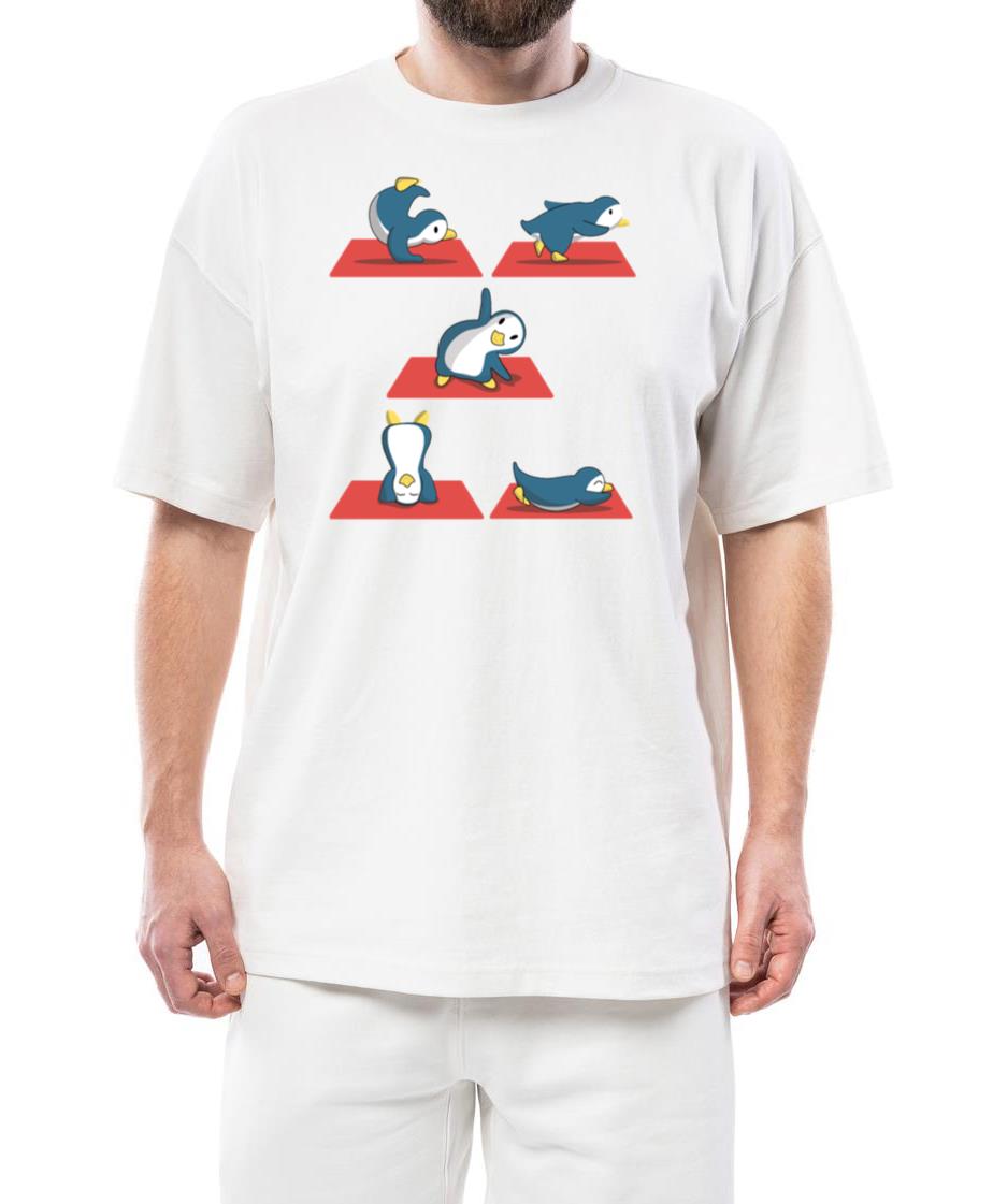 Zen Namaste Animal Meditation Kawaii Penguin Yoga - Unisex Standard T-Shirt