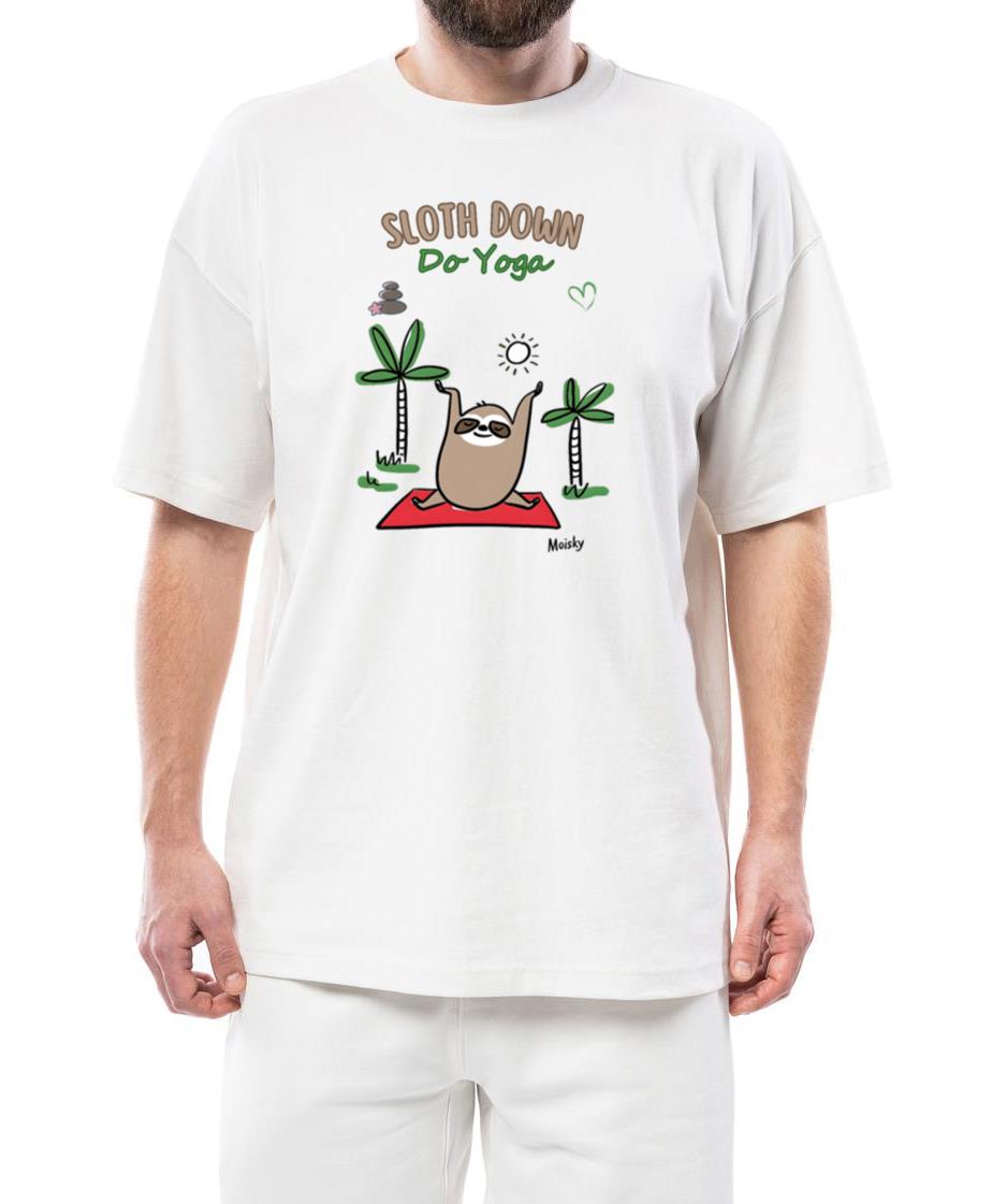 Zen Sloth Yoga Tee_ Embrace the Chill - Unisex Standard T-Shirt