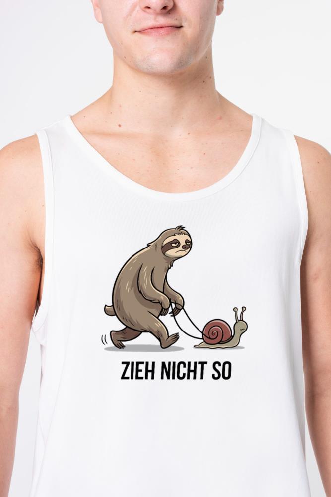 Zieh Nicht So Sloth and Snail Humor - Unisex Tank Top