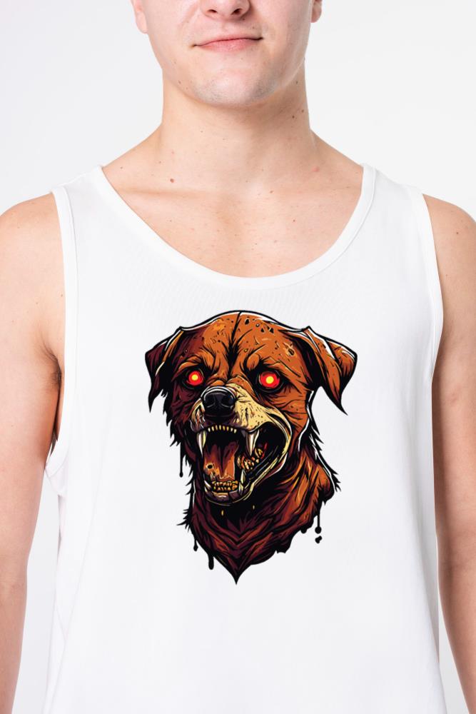 zombie dog hand drawn doodle - Unisex Tank Top