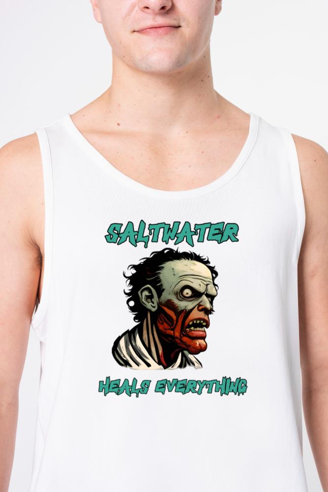 Zombie Saltwater Heals Everything - Unisex Tank Top
