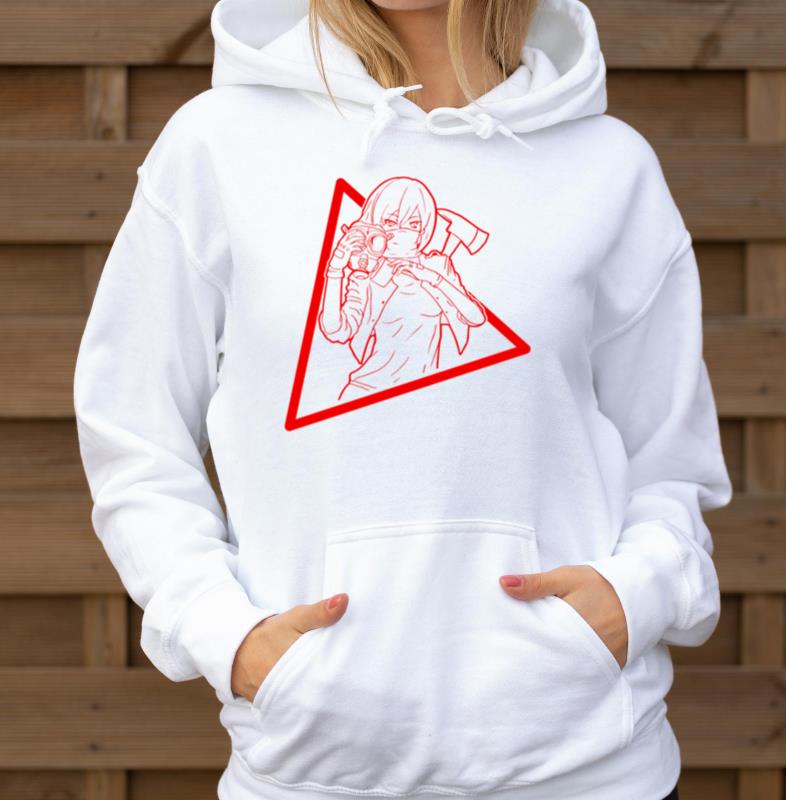 Zombiecore Aesthetic Anime Girl Mask_1 - Unisex Hoodie