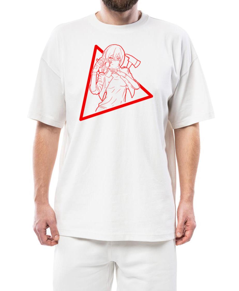 Zombiecore Aesthetic Anime Girl Mask_1 - Unisex Standard T-Shirt