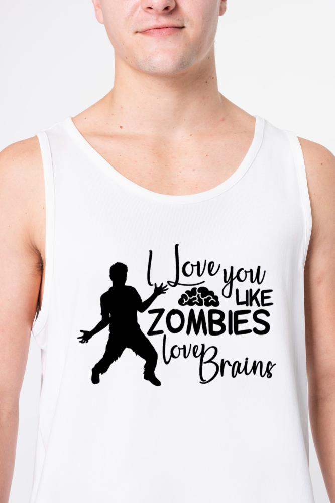 Zombies Love Brains - Unisex Tank Top