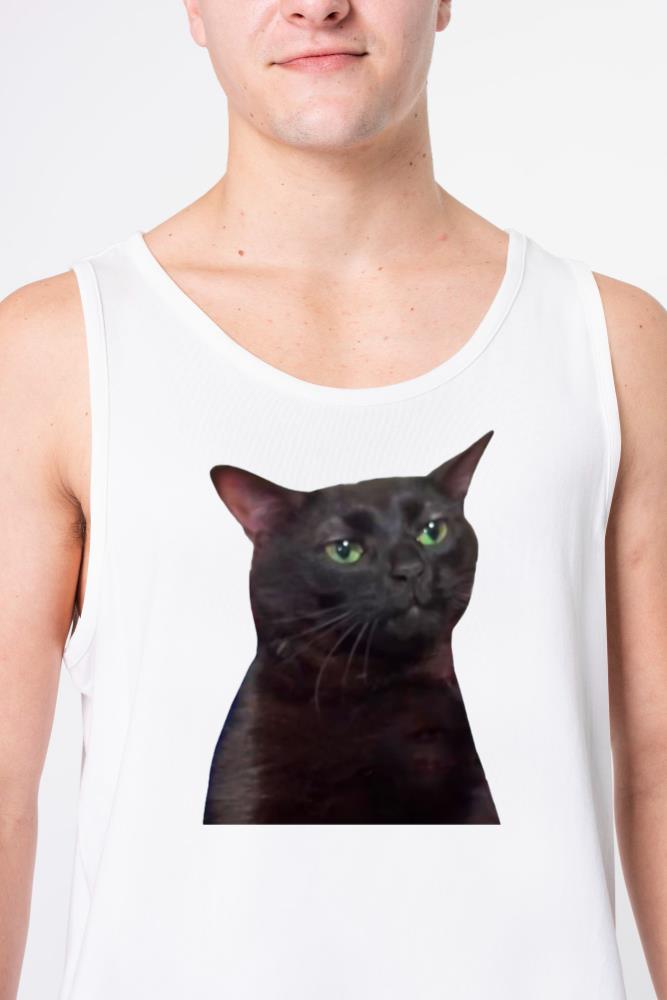 Zoned Out Cat, Black cat zoned out, Zoned Out Cat - Unisex Tank Top