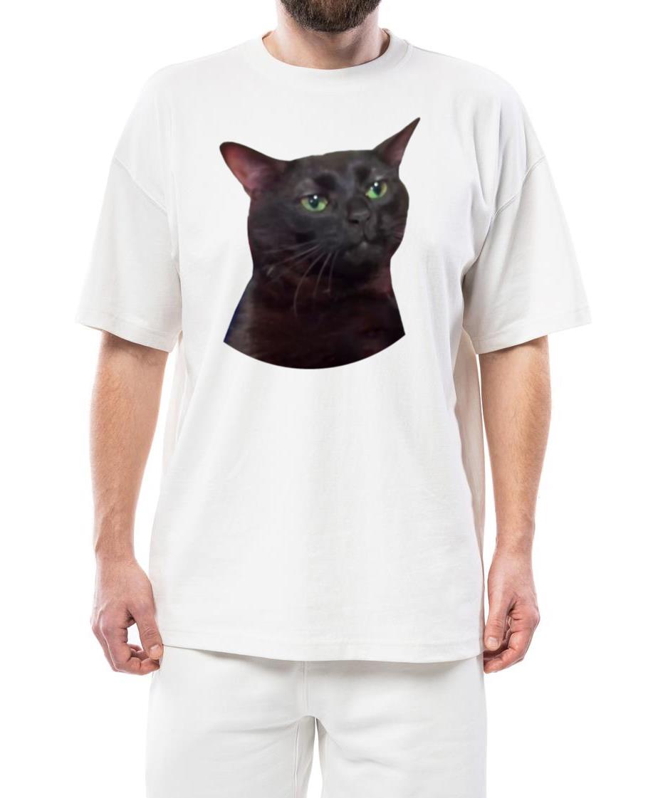 Zoned Out Cat, Black cat zoned out, Zoned Out Cat_1 - Unisex Standard T-Shirt