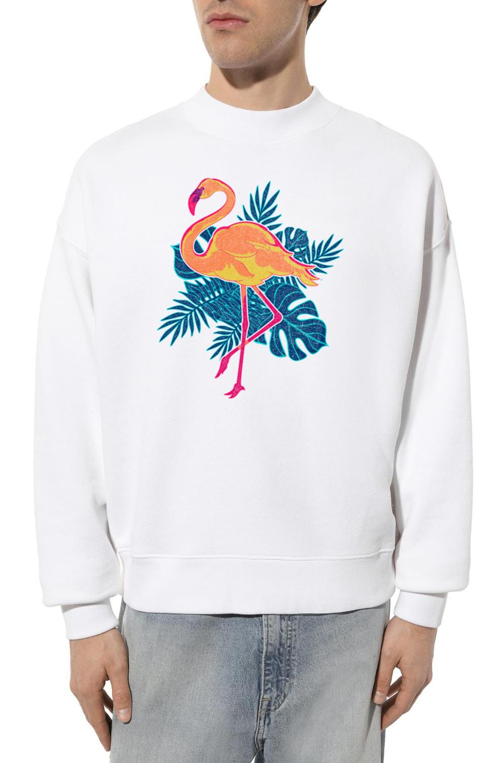 Zoo animal gift summer tropical bird flamingo - Unisex Sweatshirt