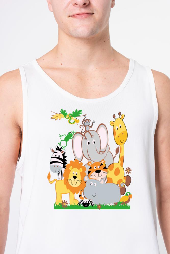 Zoo Animals Shirt Wildlife Birthday Party A Day At - Unisex Tank Top