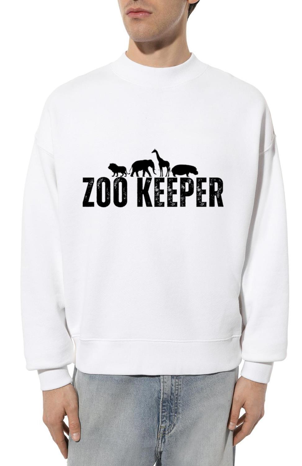 Zoo Keeper Animal Silhouette T-Shirt - Unisex Sweatshirt