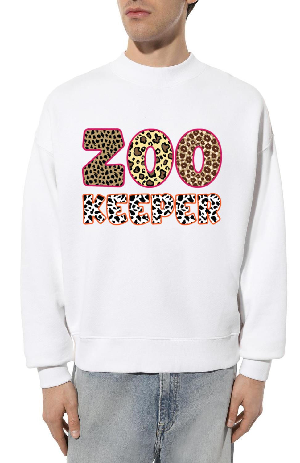 Zookeeper African Animals Zebra-Giraffe - Unisex Sweatshirt