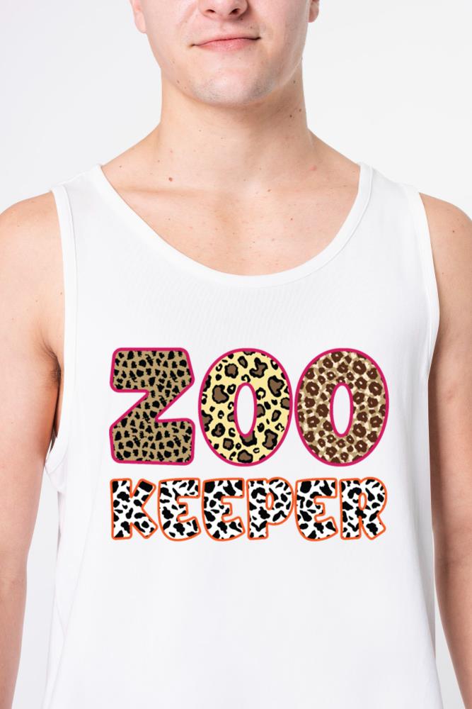 Zookeeper African Animals Zebra-Giraffe - Unisex Tank Top