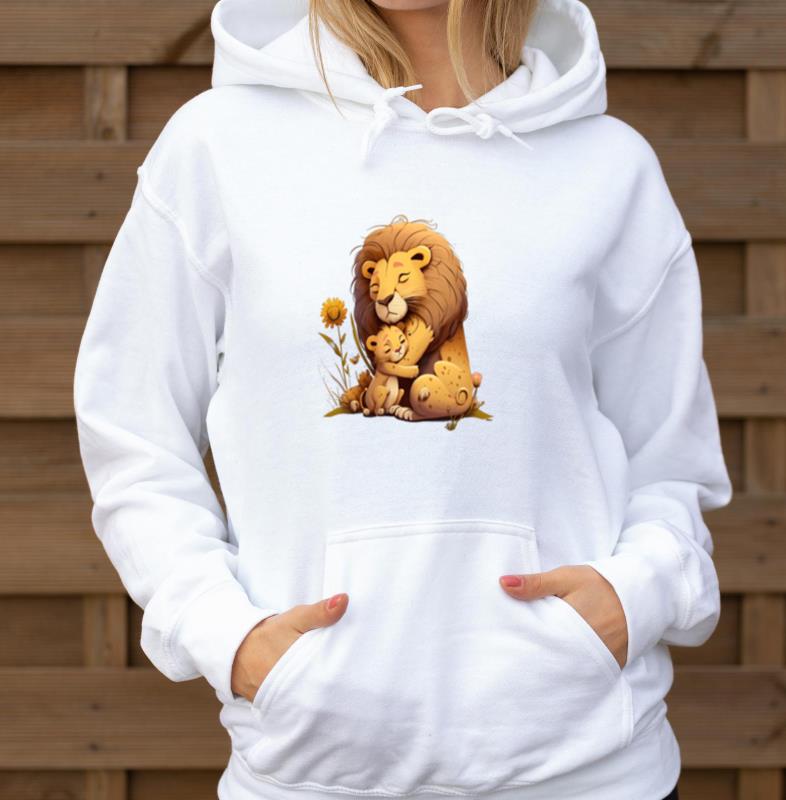 Zookeeping Mother Animal Lover Mom And Baby Lion_2 - Unisex Hoodie