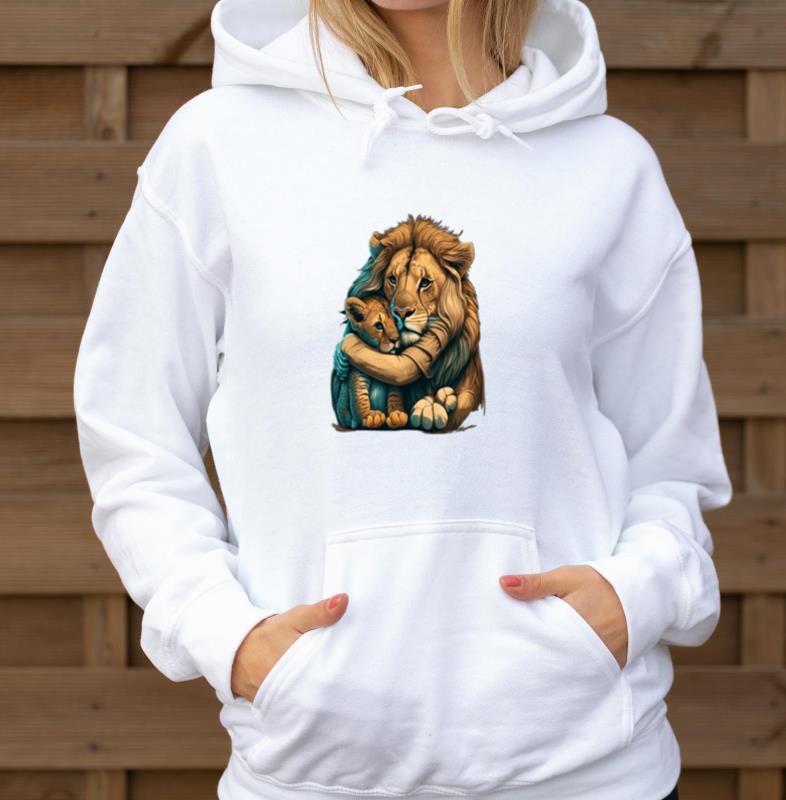 Zookeeping Mother Animal Lover Mom And Baby Lion_3 - Unisex Hoodie