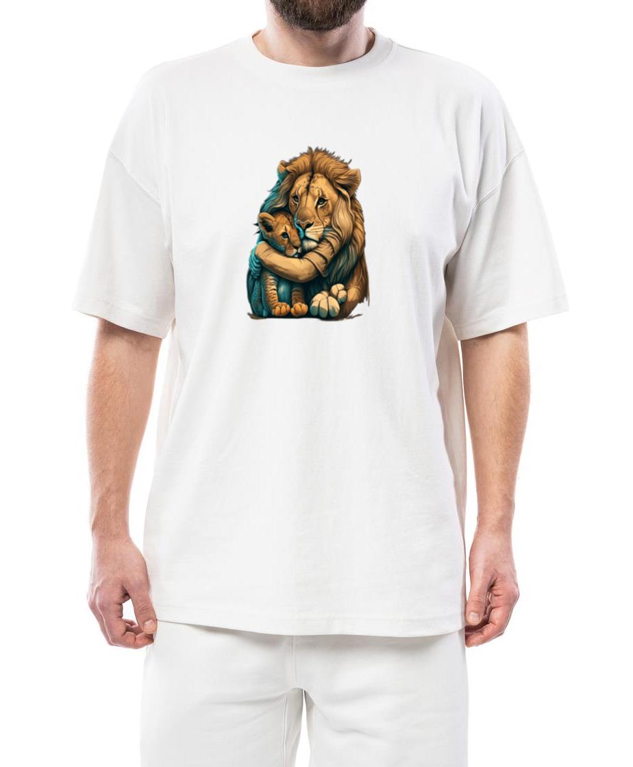 Zookeeping Mother Animal Lover Mom And Baby Lion_3 - Unisex Standard T-Shirt