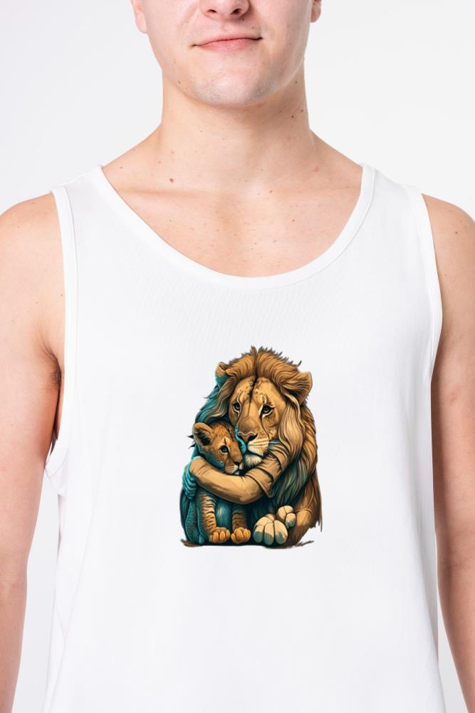 Zookeeping Mother Animal Lover Mom And Baby Lion_3 - Unisex Tank Top