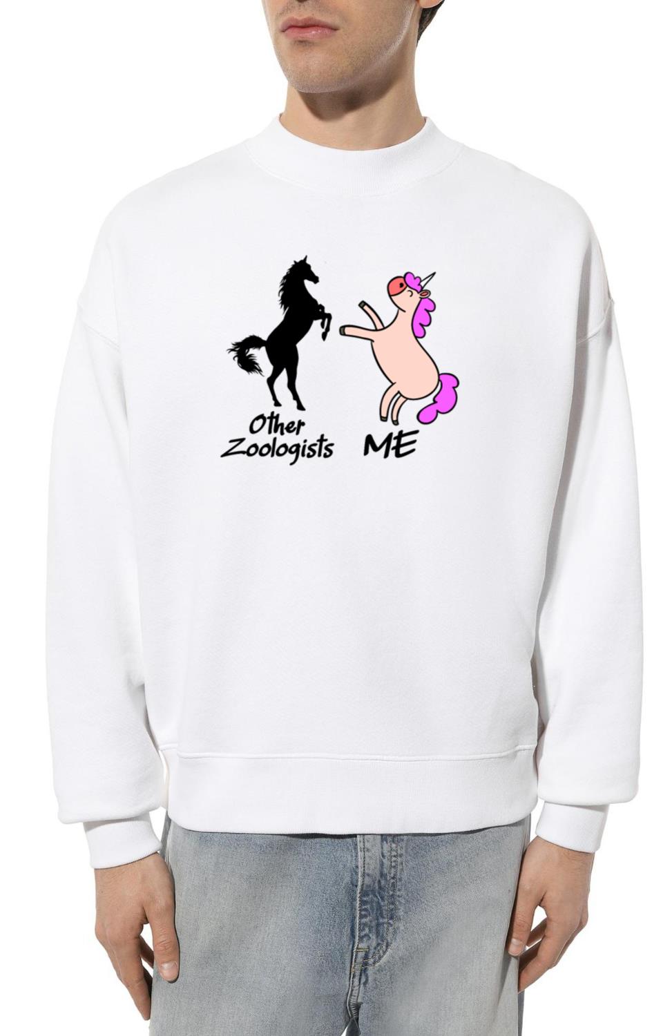 Zoologist Mythical Unicorn Zoo Animals Zoology - Unisex Sweatshirt