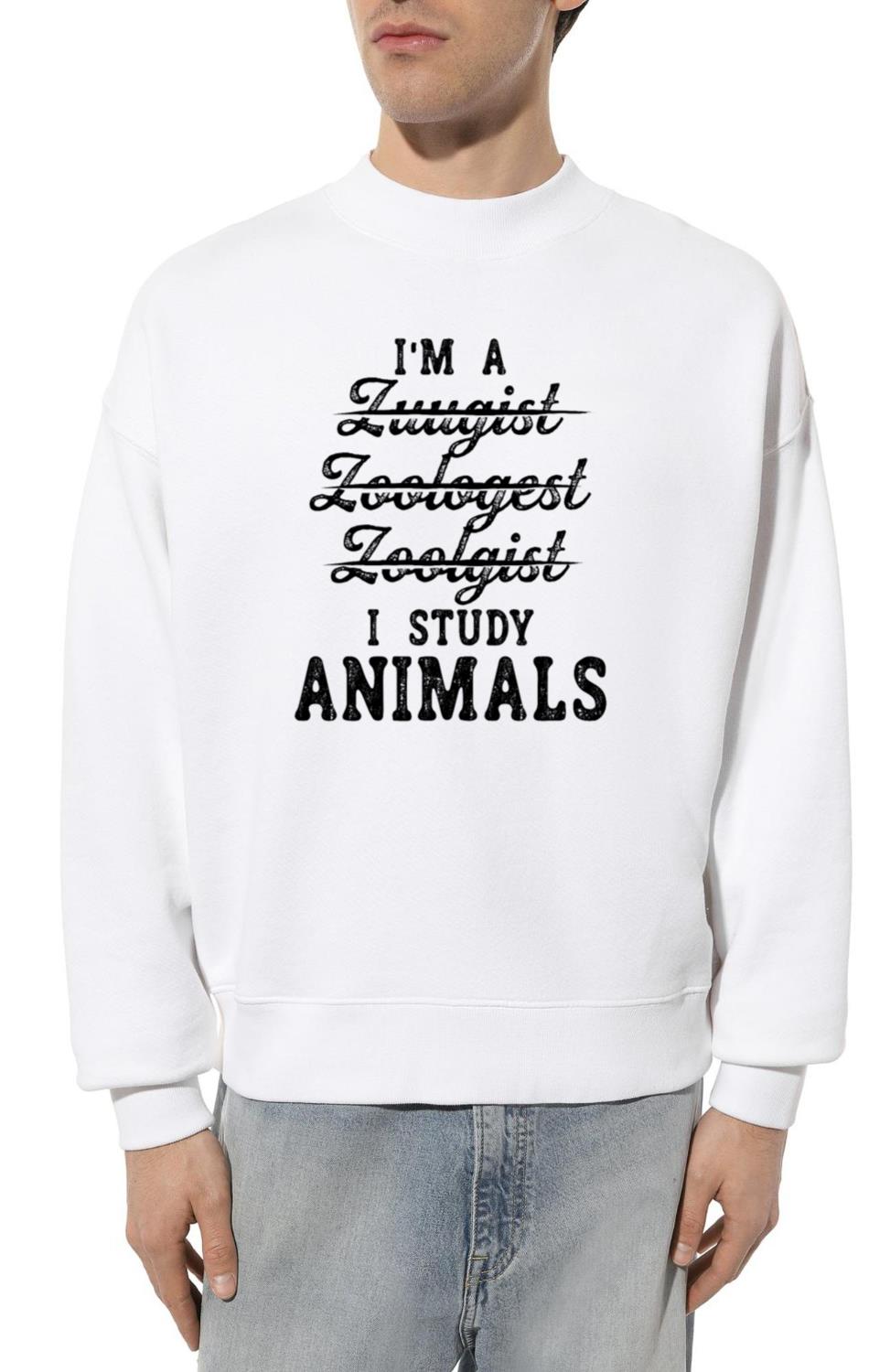 Zoologist Studying Zoo animals Zookeeping Wildlife - Unisex Sweatshirt
