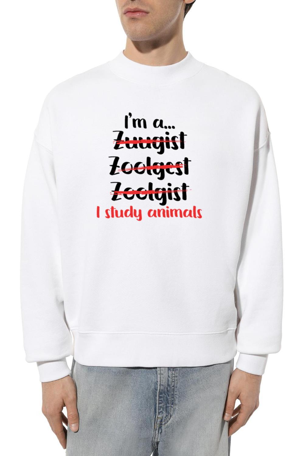 Zoologist Studying Zoo animals Zookeeping Wildlife_1 - Unisex Sweatshirt
