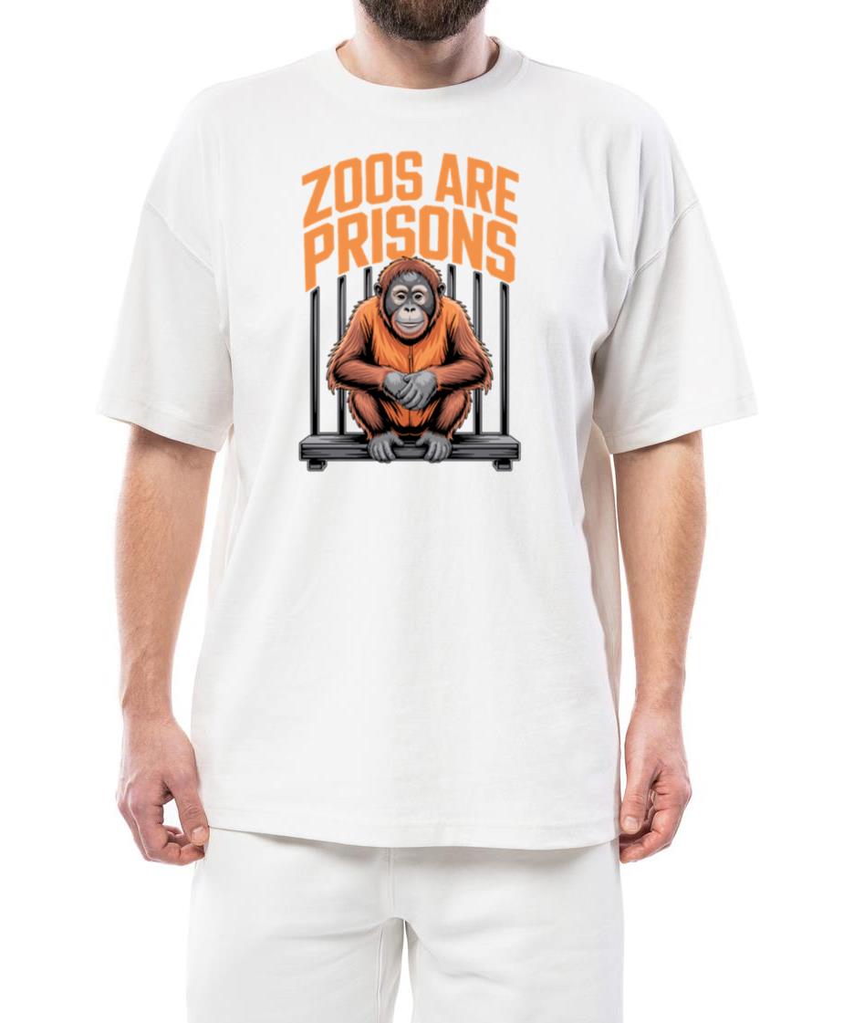 Zoos Are Prisons Animal Liberation Statement - Unisex Standard T-Shirt
