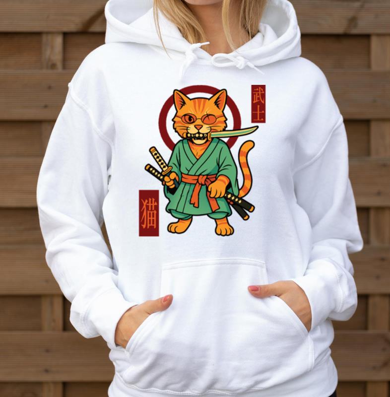 Zoro Pirate - Samurai Cat Anime Manga Warrior - Unisex Hoodie